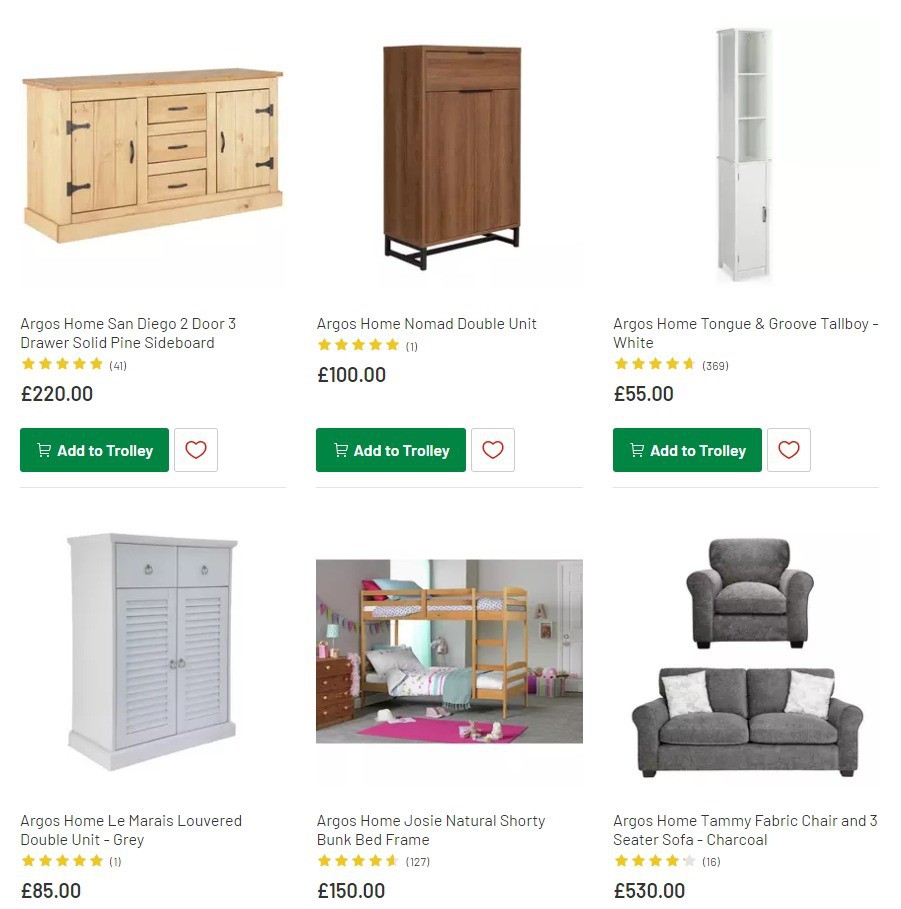 Argos Offers from 3 March