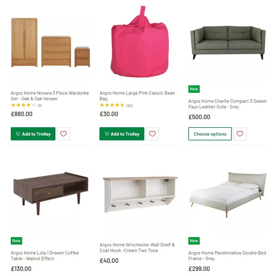 Argos Offers from 3 March