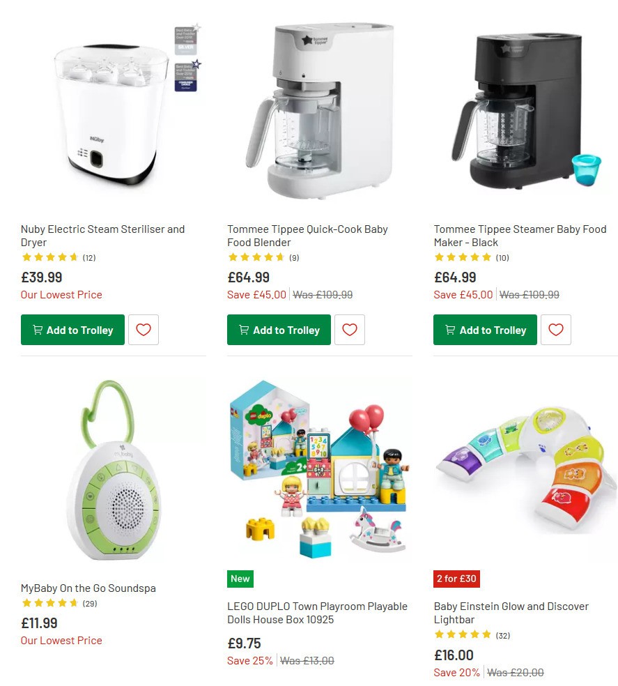 Argos Offers from 10 March