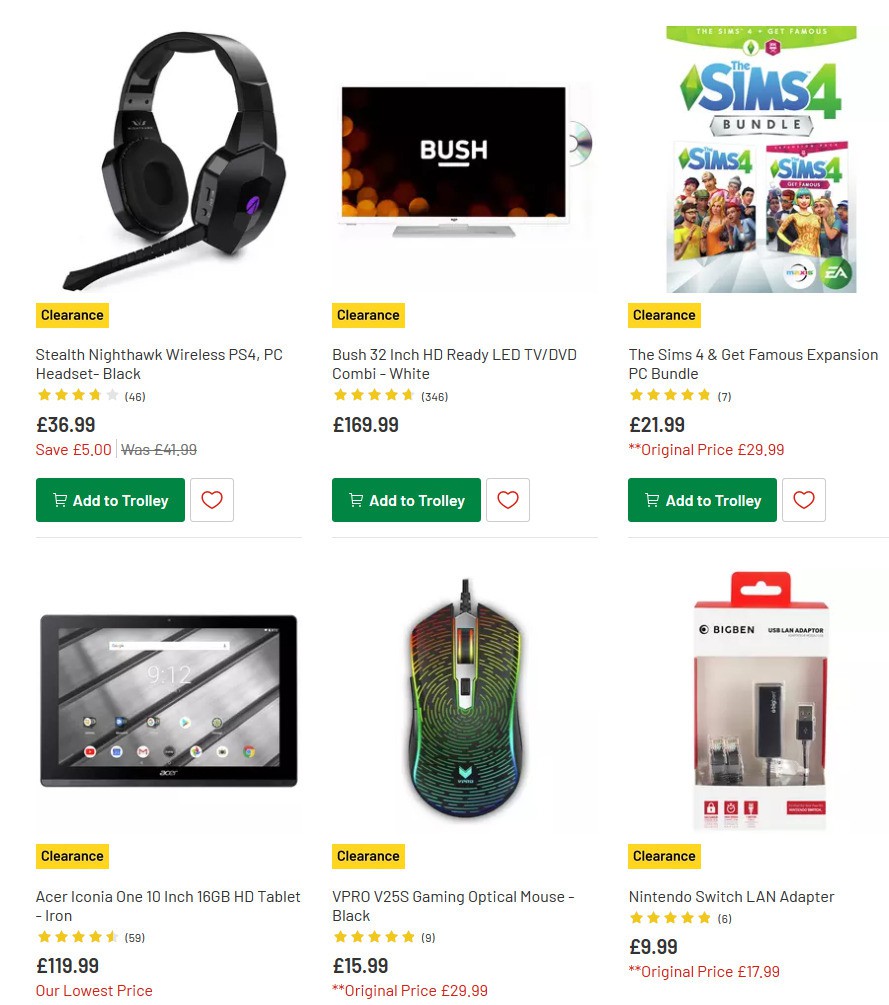 Argos Offers from 10 March