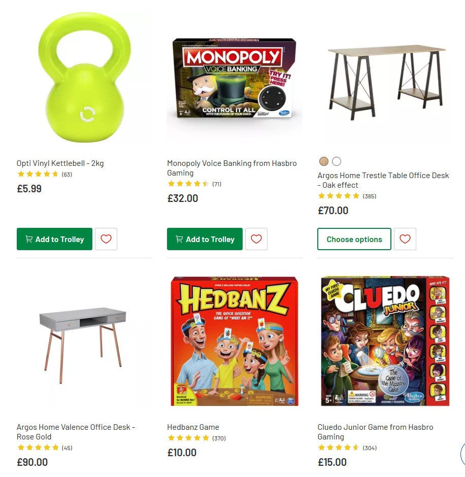 Argos Offers from 24 March