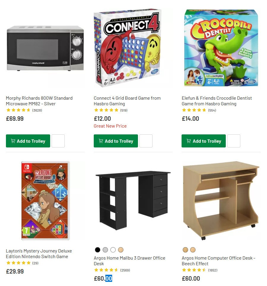 Argos Offers from 24 March