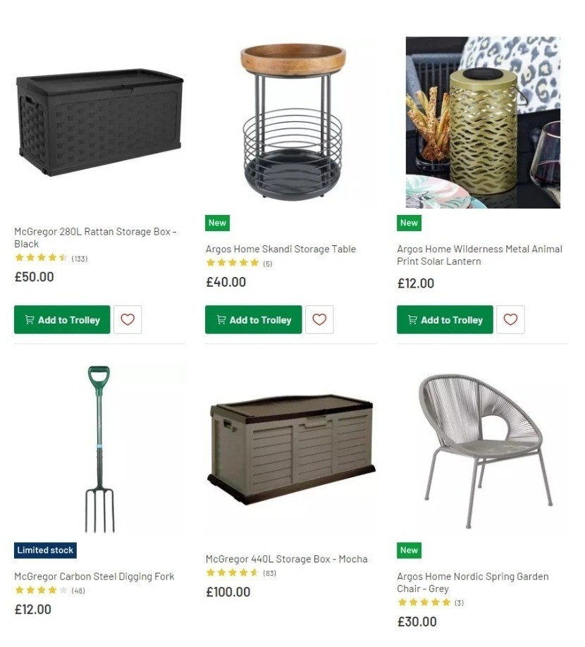 Argos Offers from 6 April