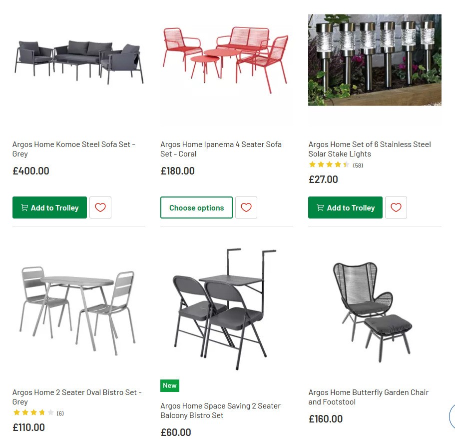 Argos Offers from 12 May