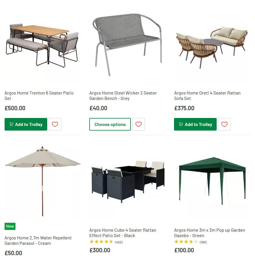 Argos Offers from 12 May