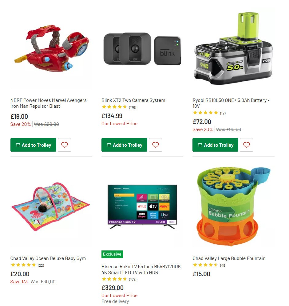 Argos Offers from 25 May