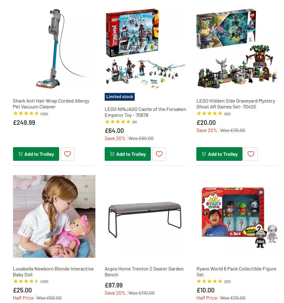 Argos Offers from 25 May