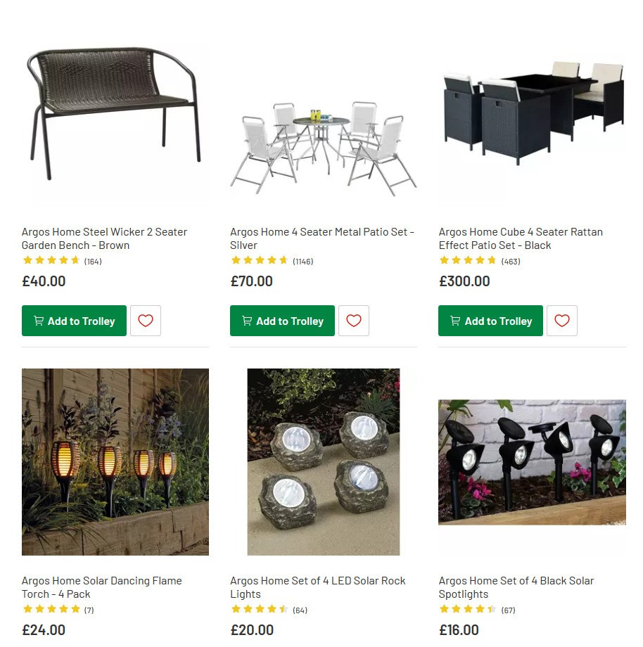 Argos Offers from 25 May