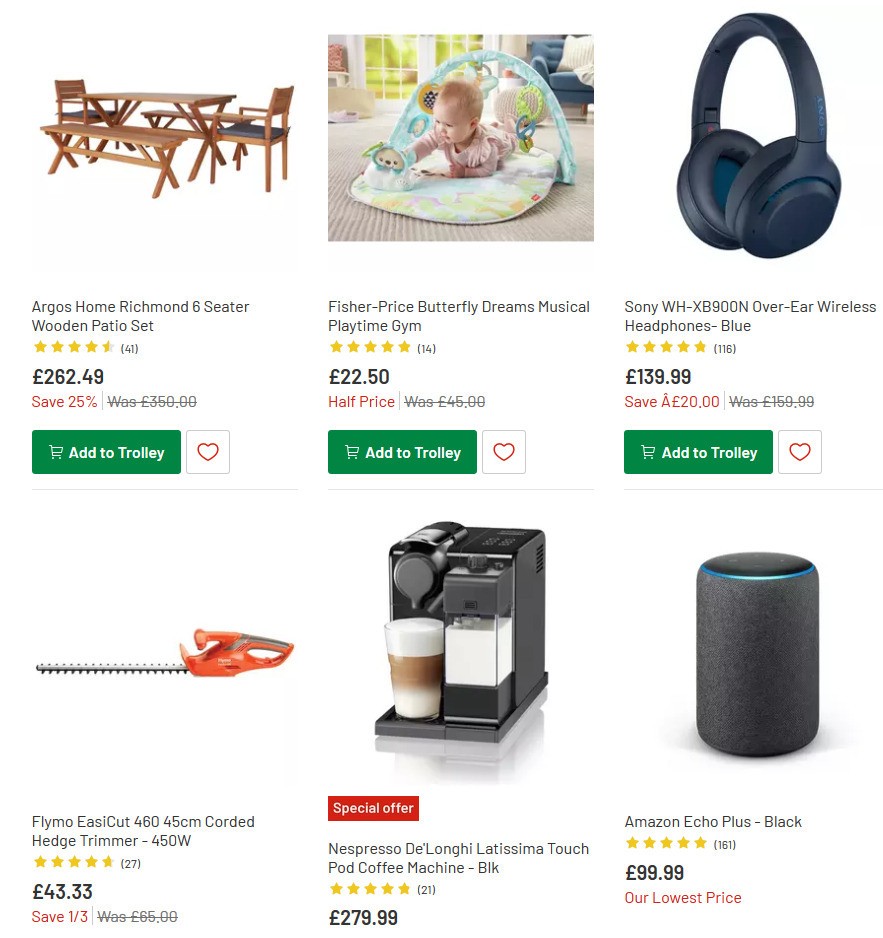 Argos Offers from 25 May
