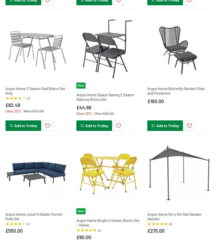 Argos Offers from 25 May