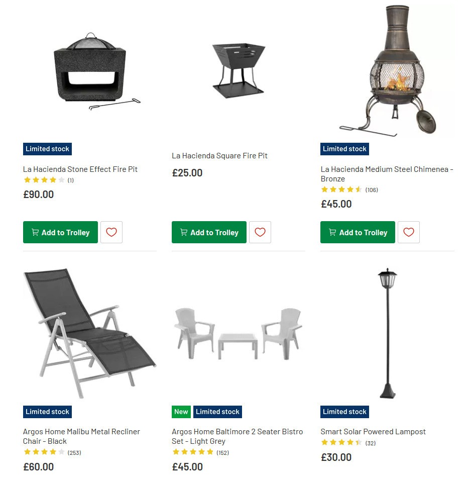 Argos Offers from 25 May