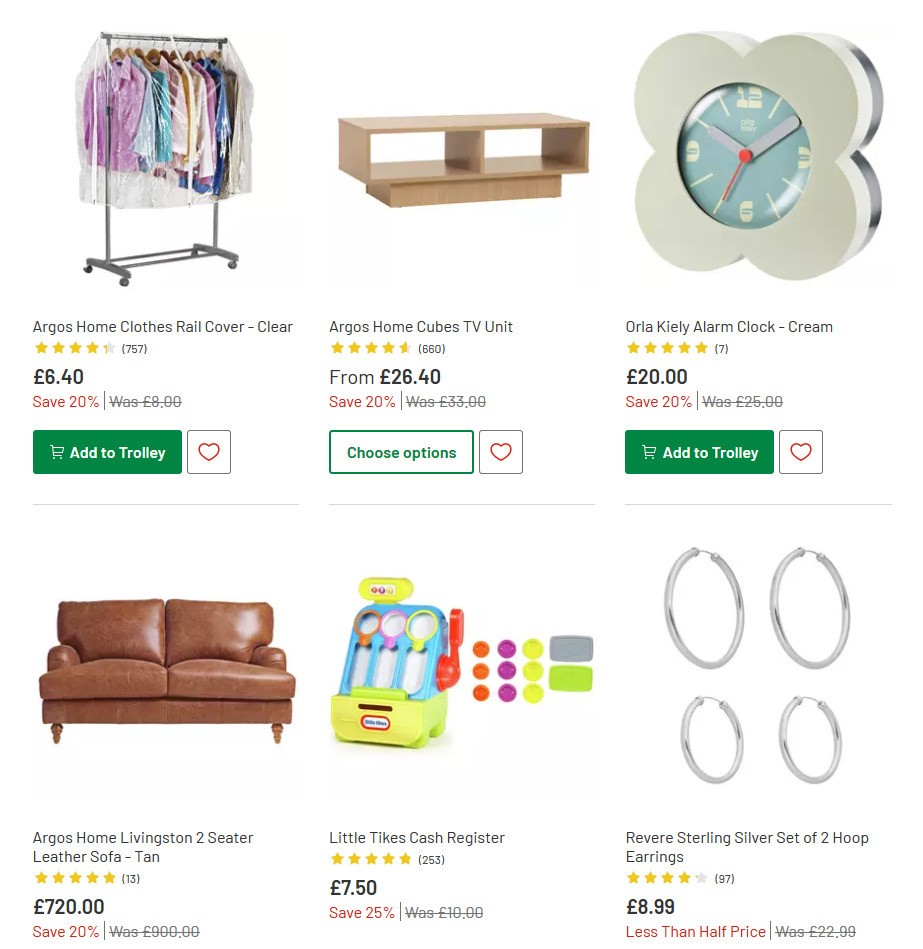 Argos Offers from 23 June