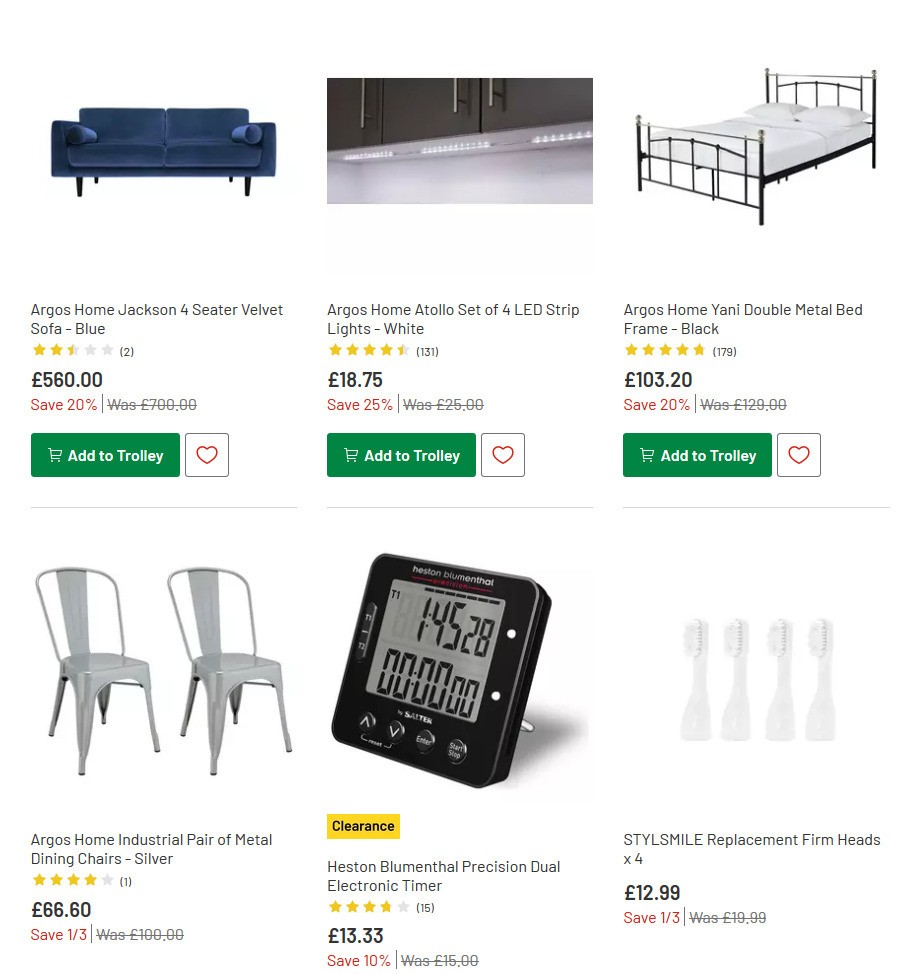 Argos Offers from 23 June