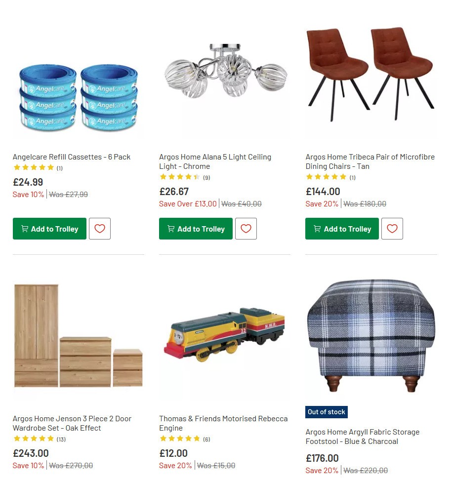 Argos Offers from 23 June