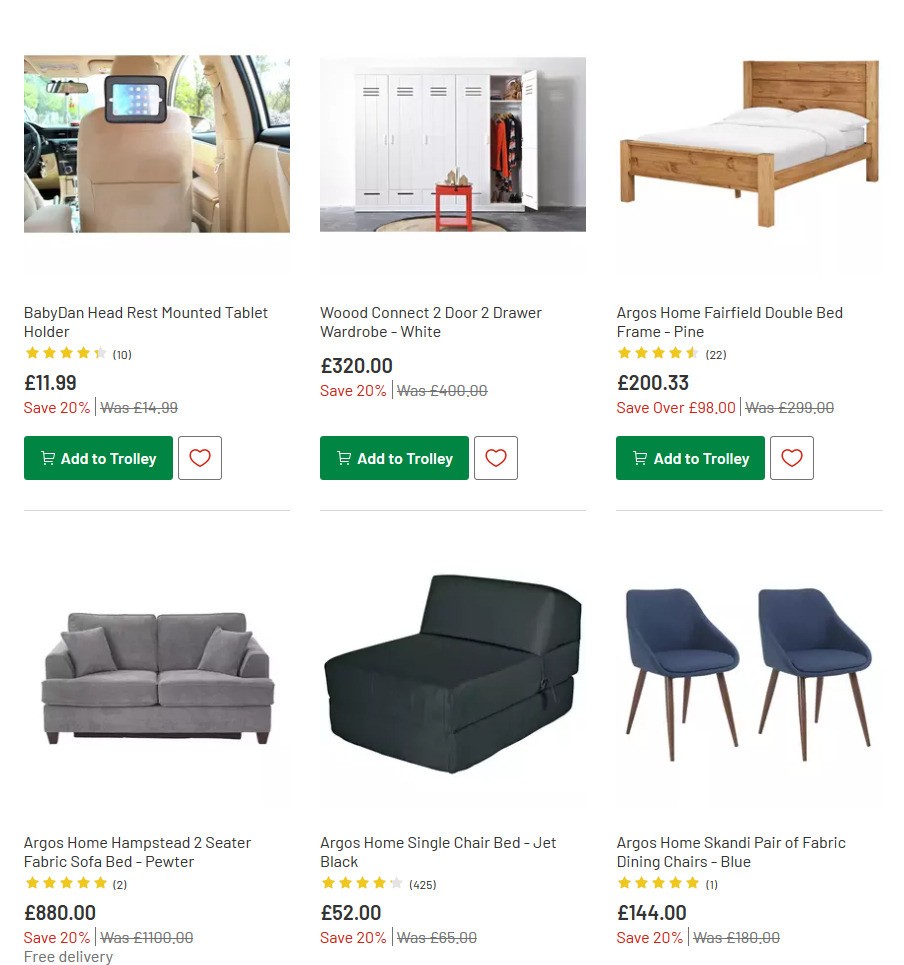Argos Offers from 23 June