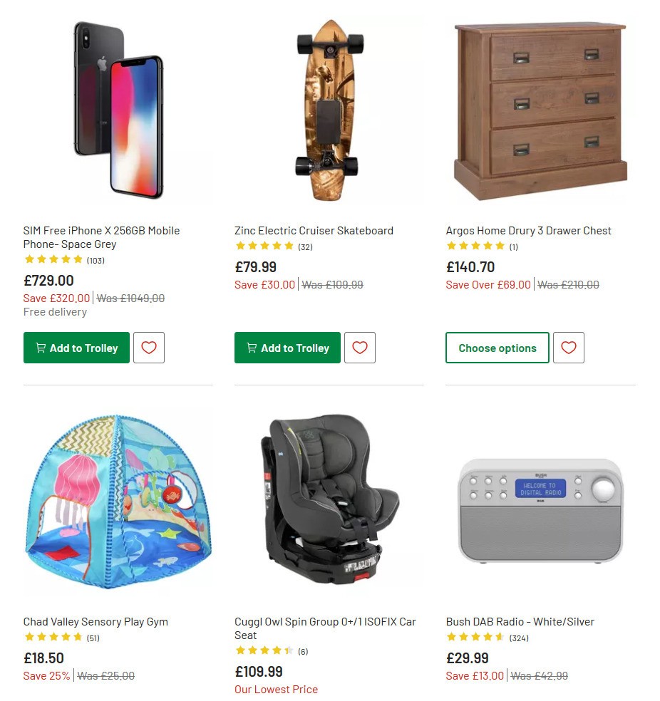 Argos Offers from 7 July