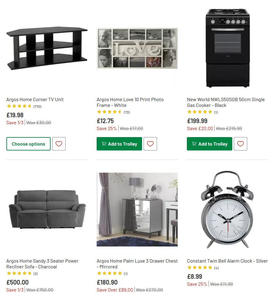 Argos Offers from 7 July