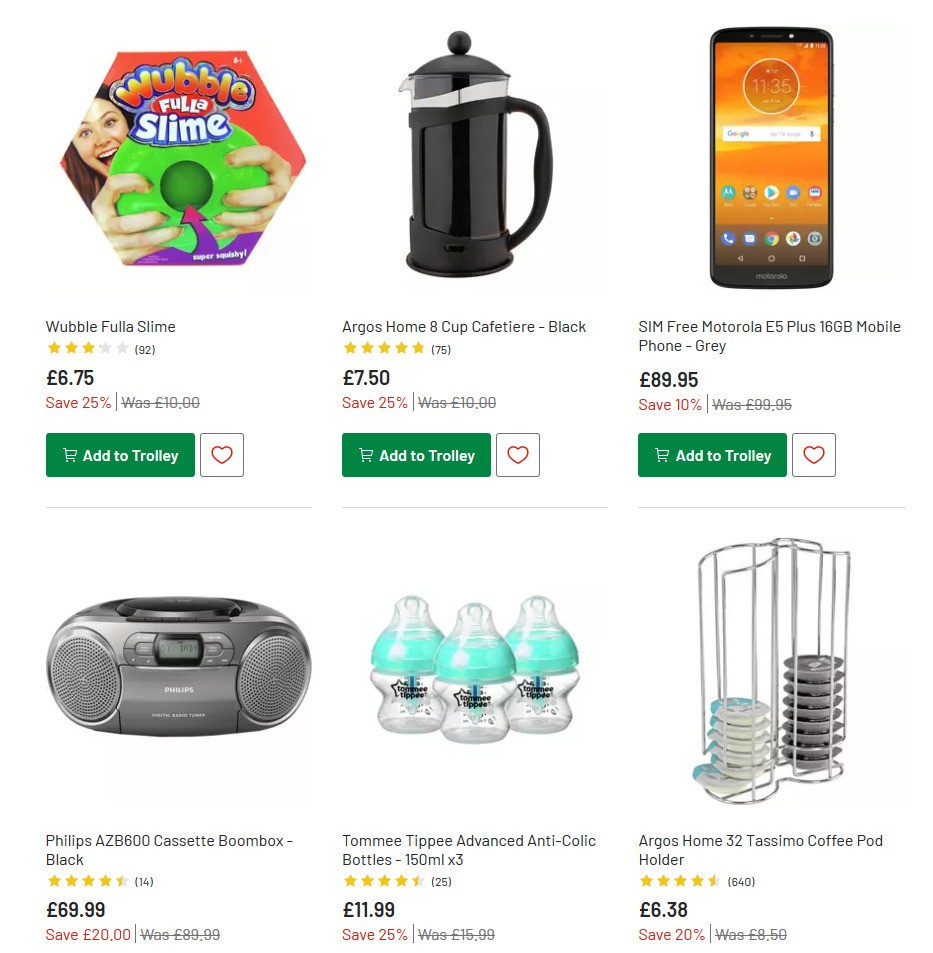 Argos Offers from 7 July