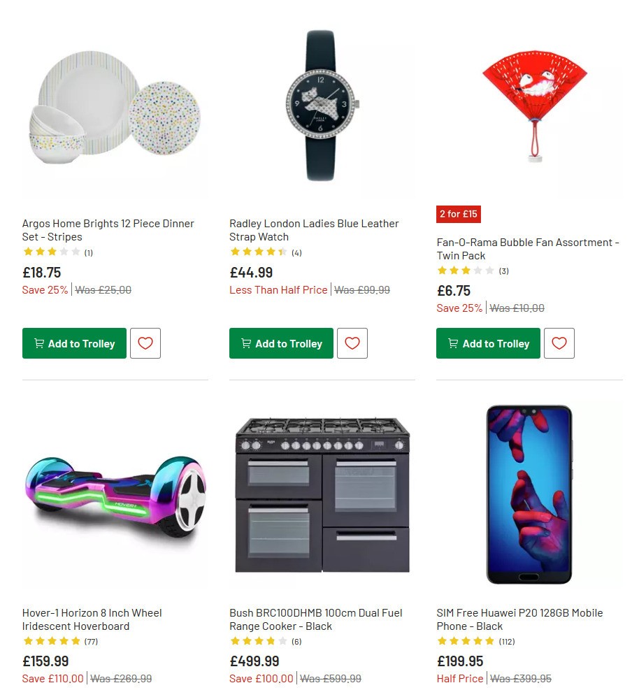 Argos Offers from 7 July