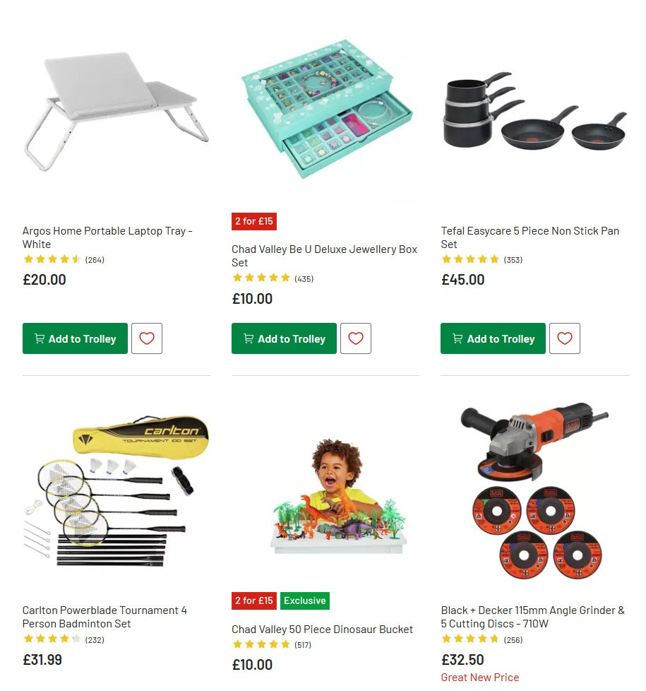 Argos Offers from 16 July