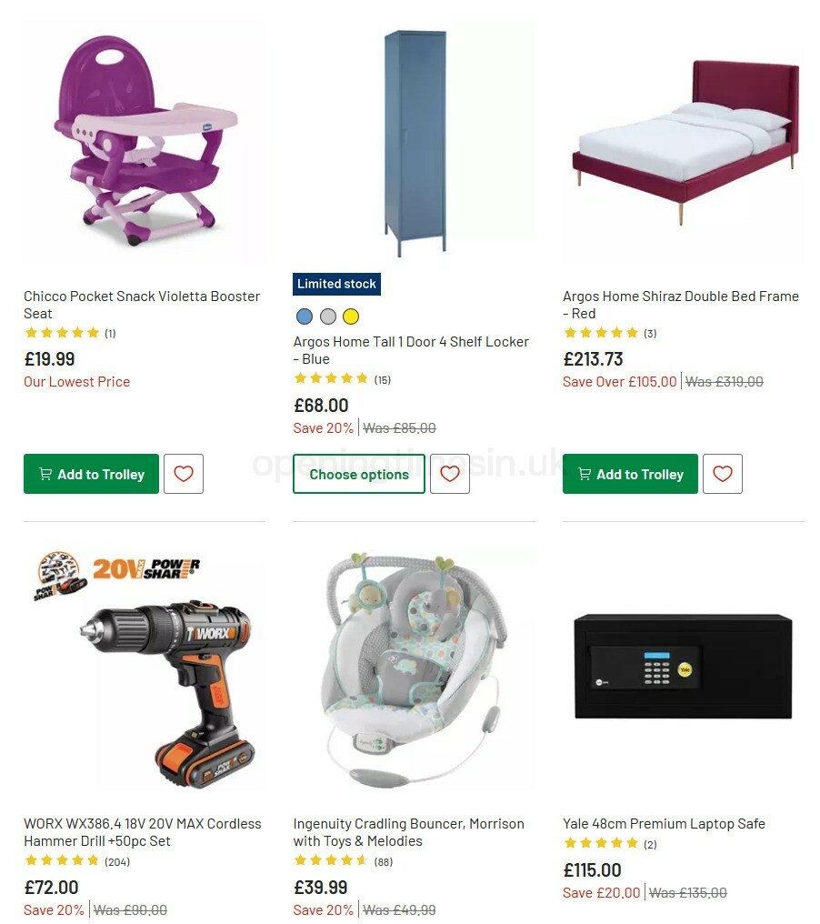 Argos Offers from 1 September