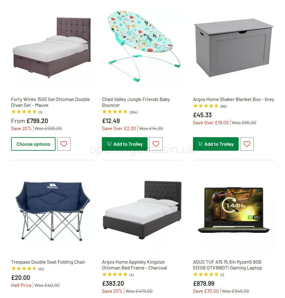 Argos Offers from 1 September
