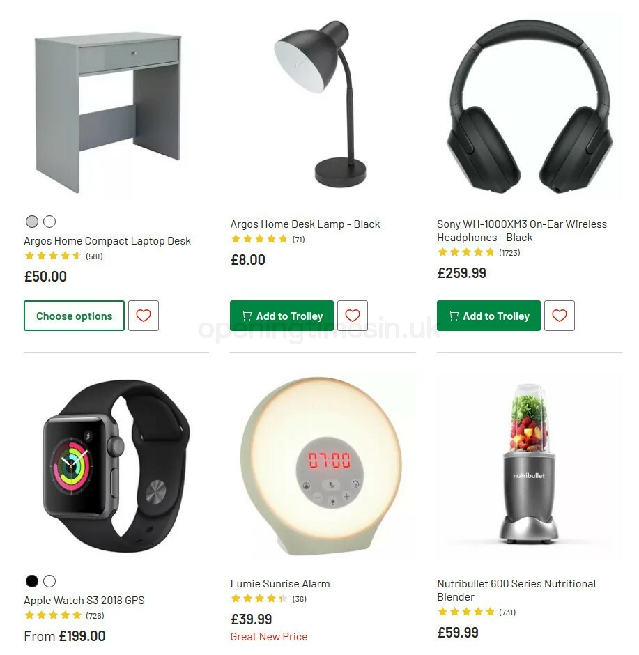 Argos Offers from 8 September