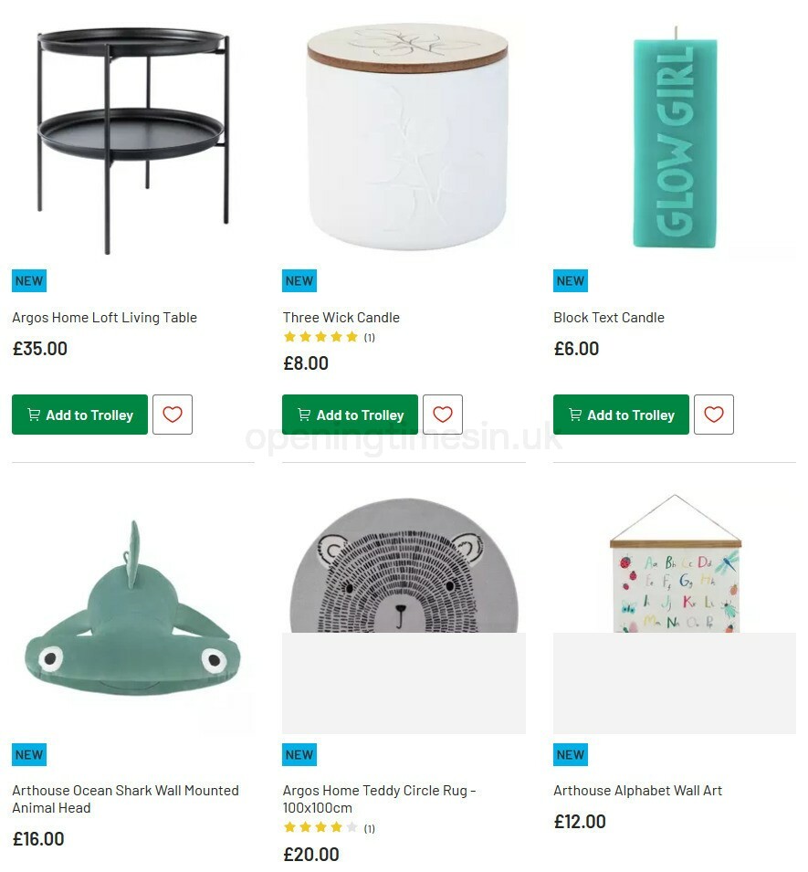 Argos Offers from 8 September