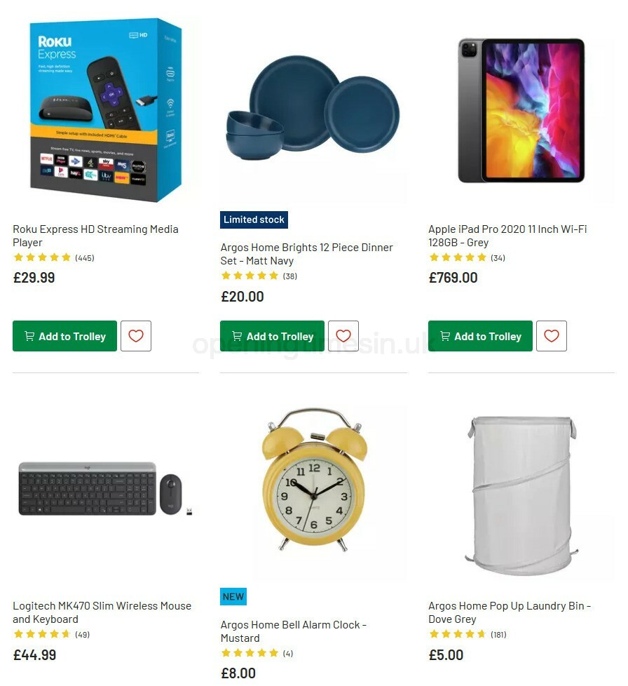 Argos Offers from 8 September