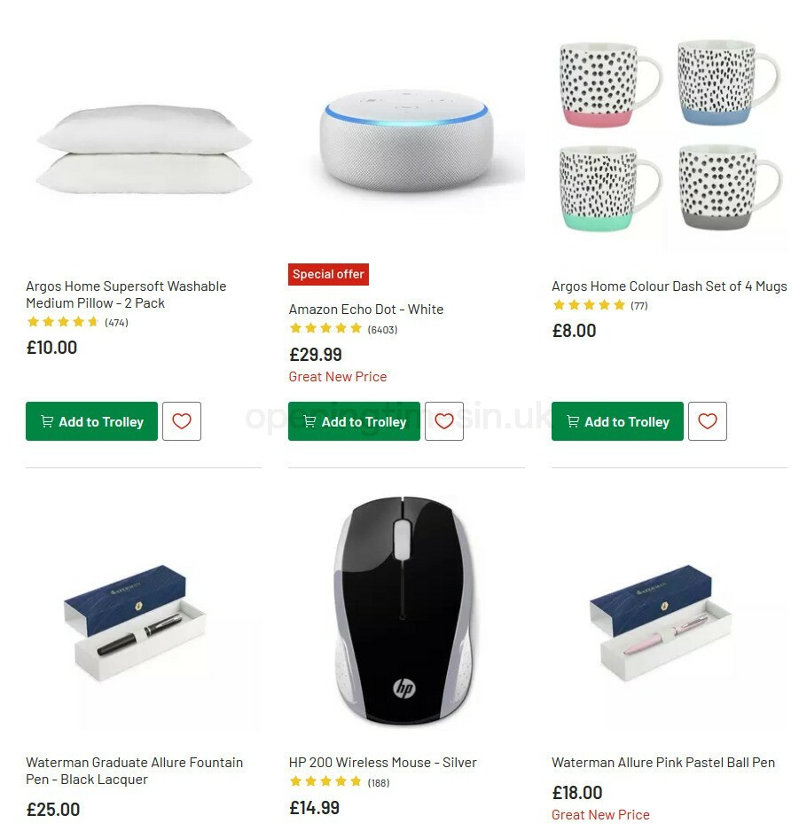 Argos Offers from 8 September