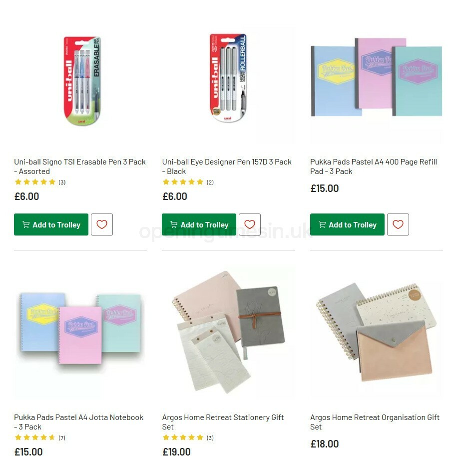 Argos Offers from 6 October