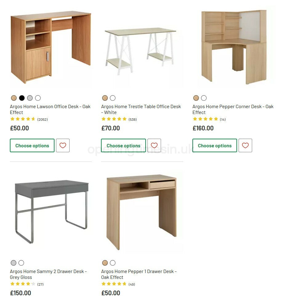 Argos Offers from 6 October