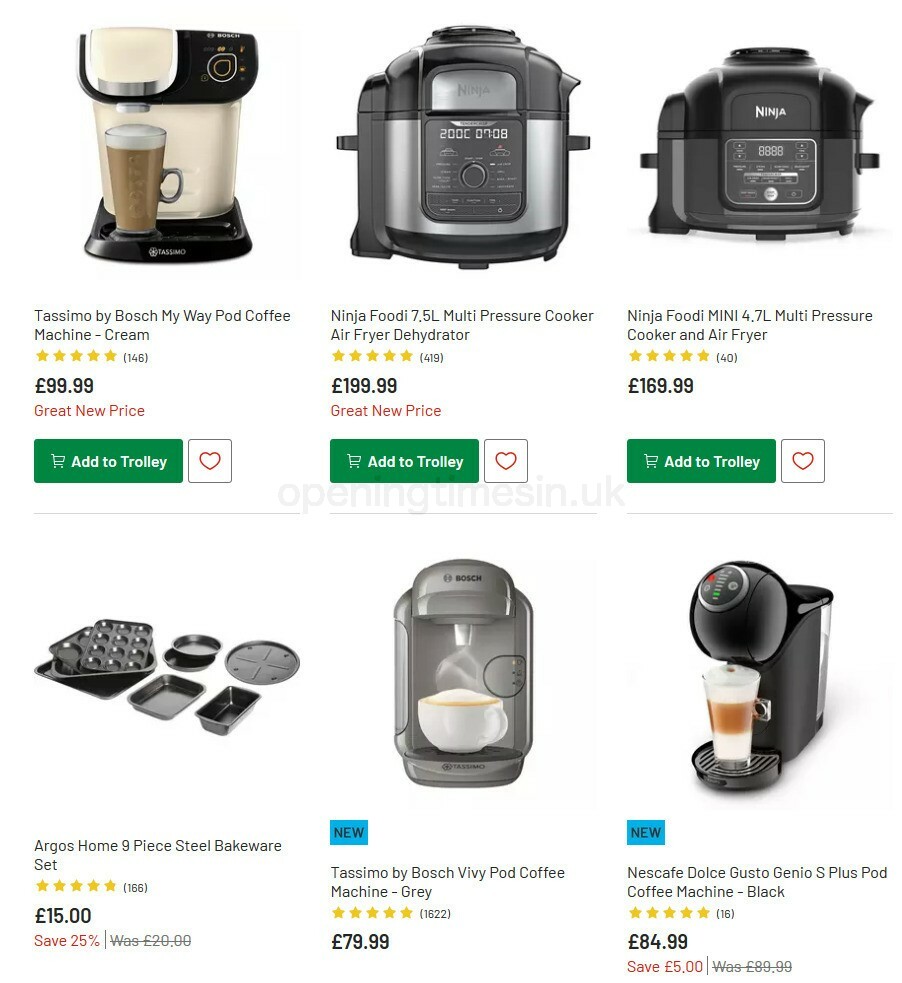 Argos Offers from 6 October