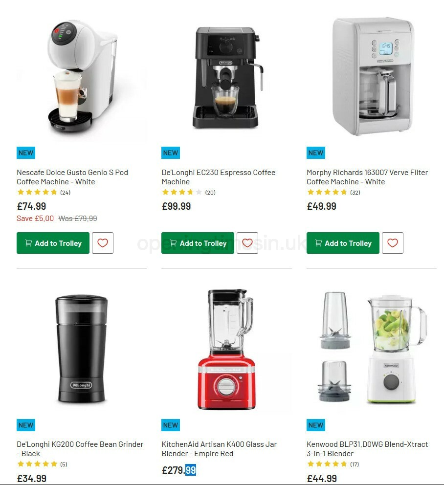 Argos Offers from 6 October