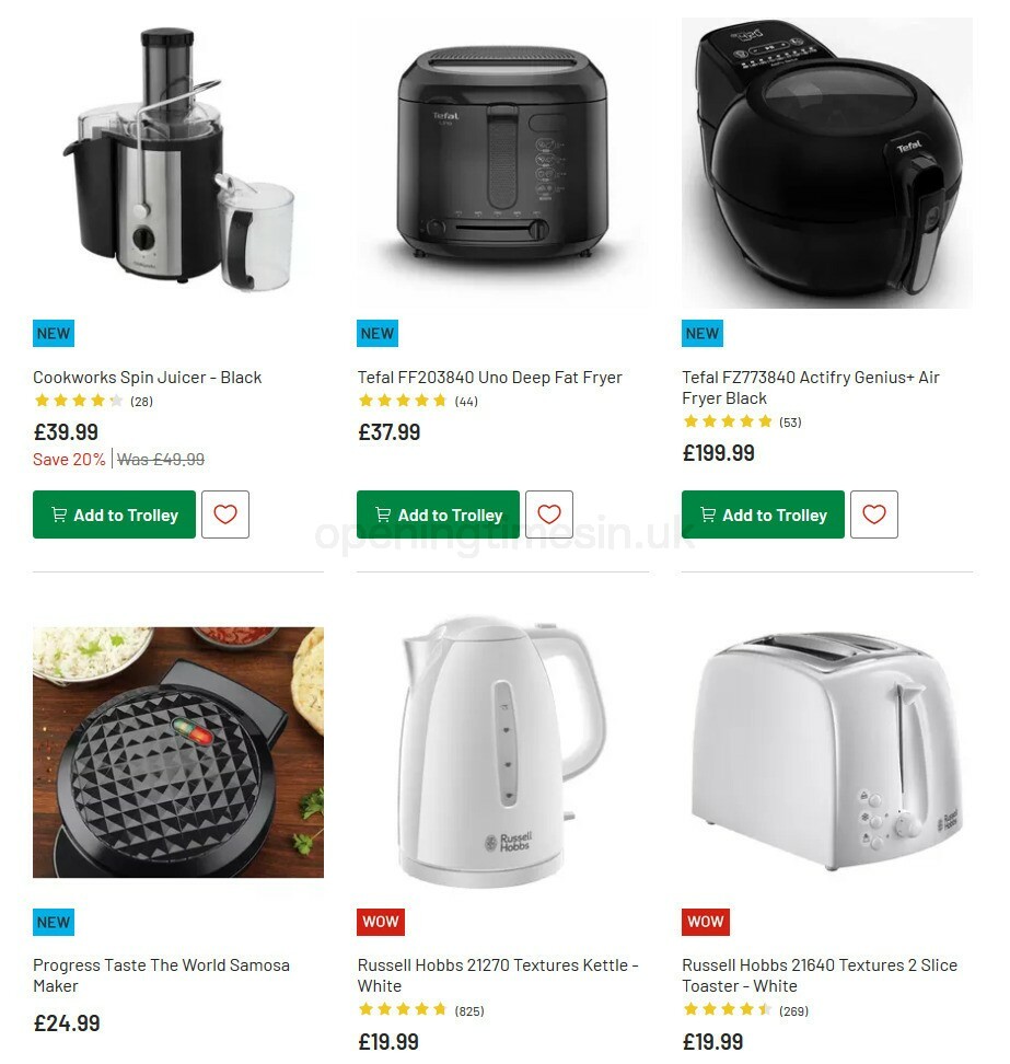 Argos Offers from 6 October