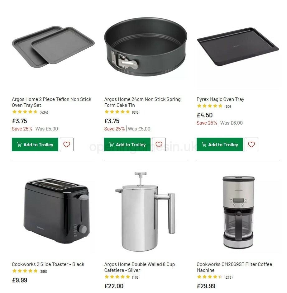 Argos Offers from 6 October