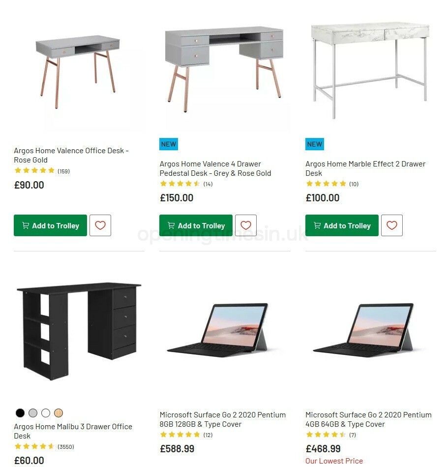 Argos Offers from 6 October