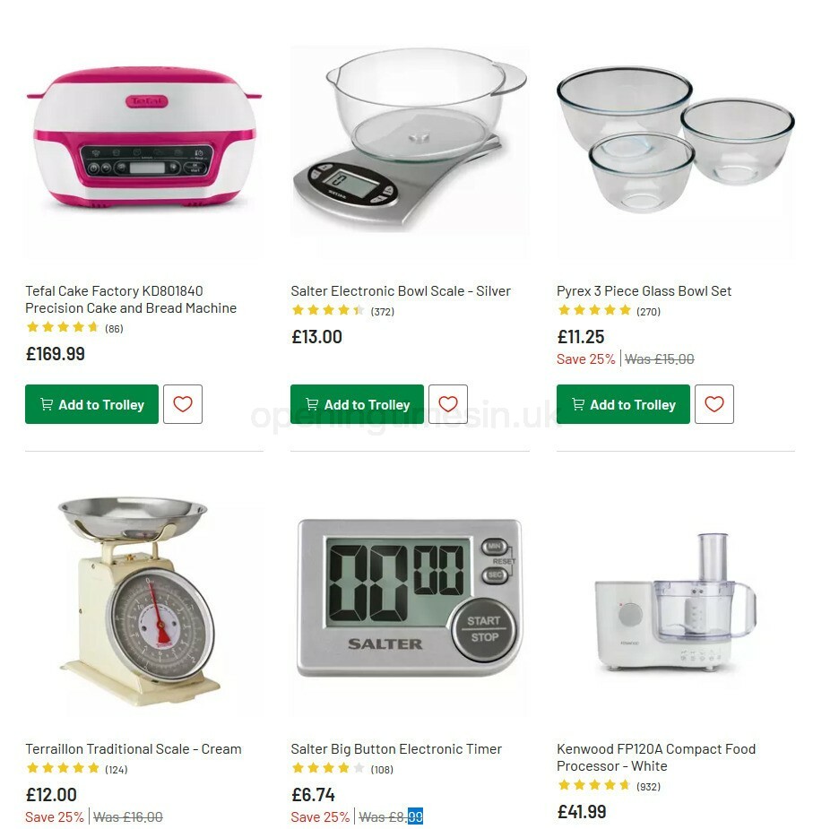 Argos Offers from 6 October