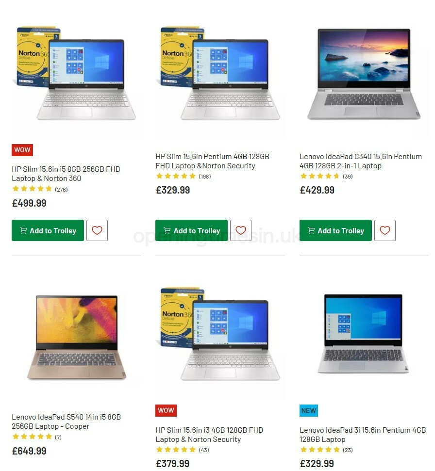 Argos Offers from 6 October