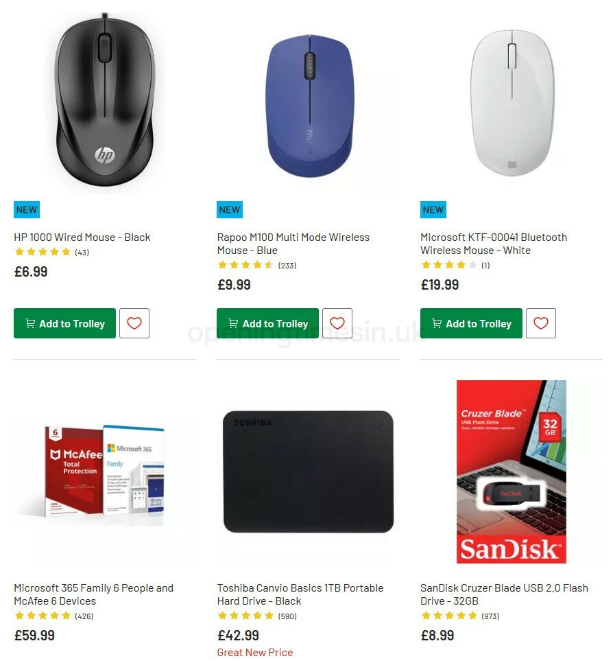 Argos Offers from 6 October