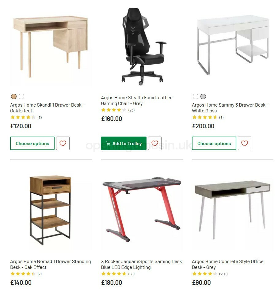 Argos Offers from 6 October