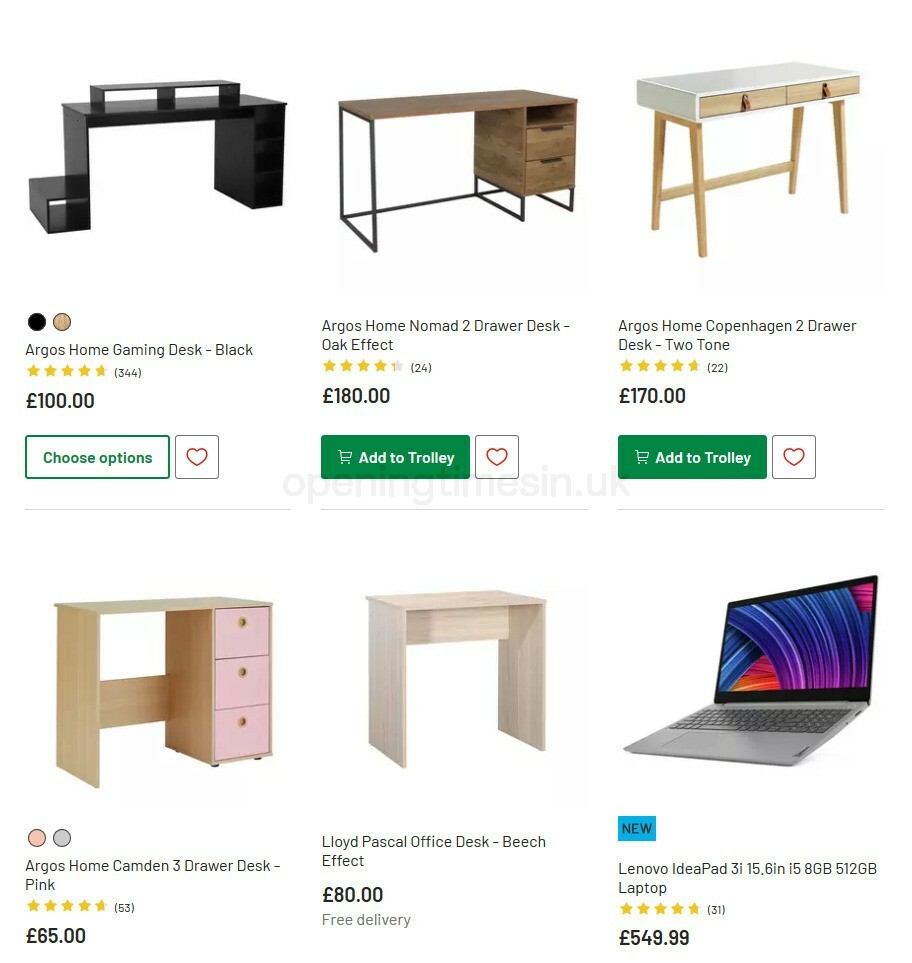Argos Offers from 6 October