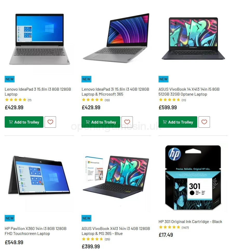 Argos Offers from 6 October