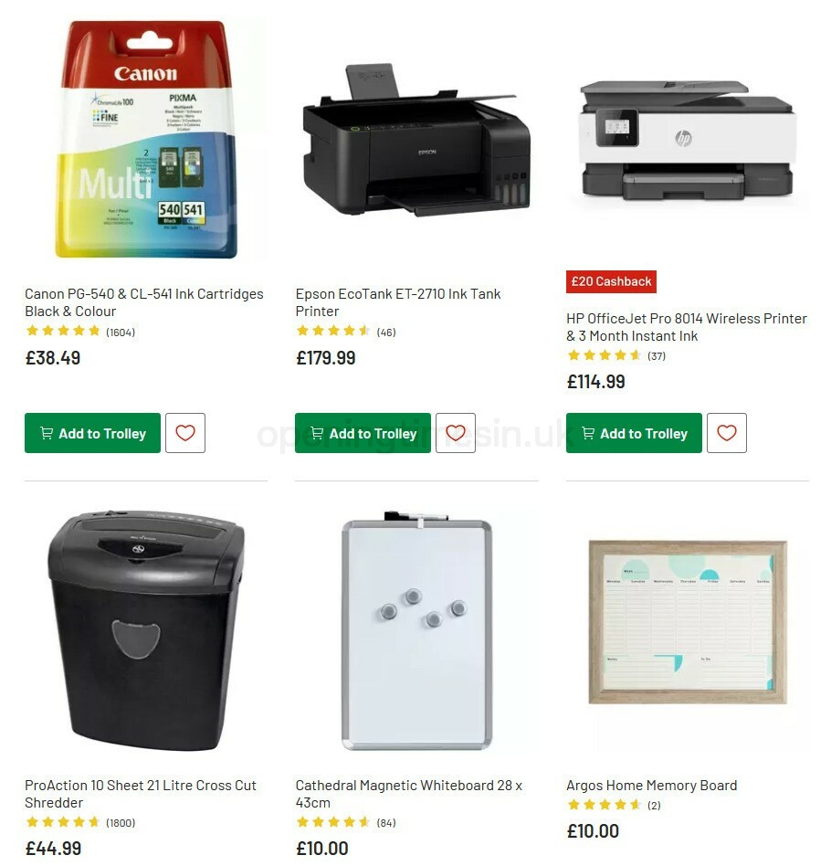 Argos Offers from 6 October