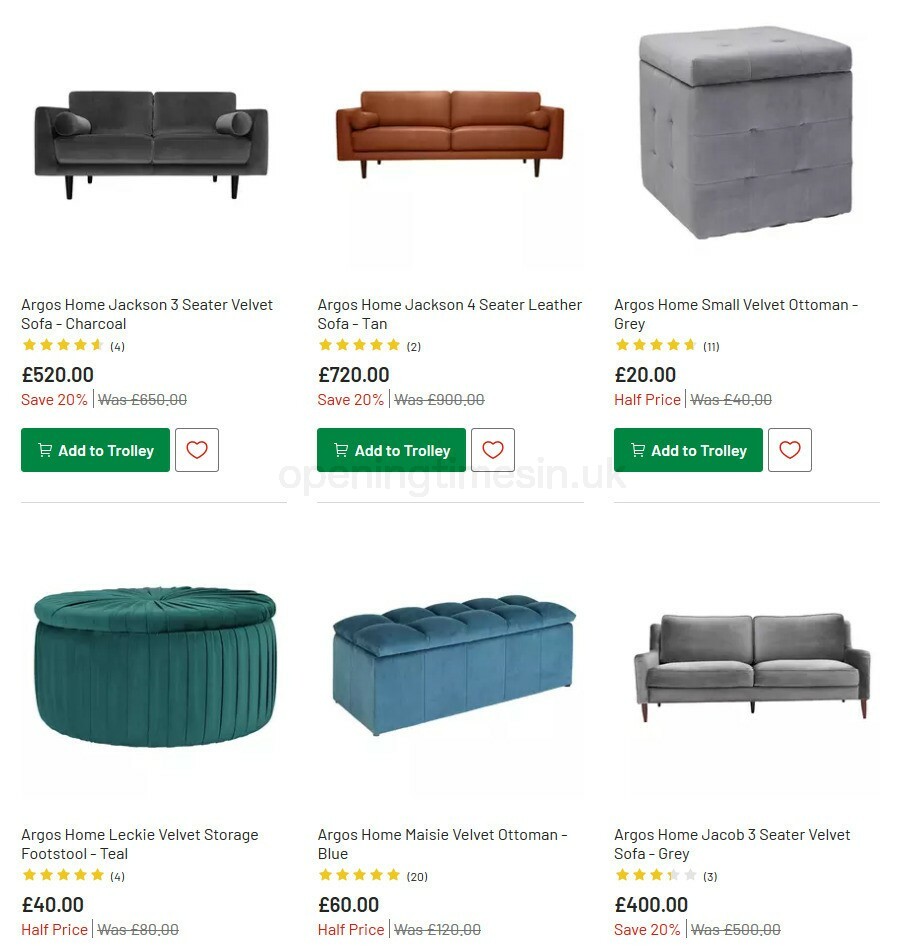 Argos Offers from 13 October