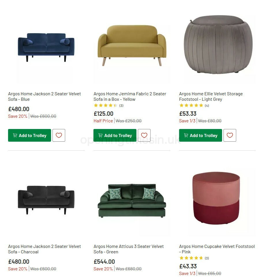 Argos Offers from 13 October