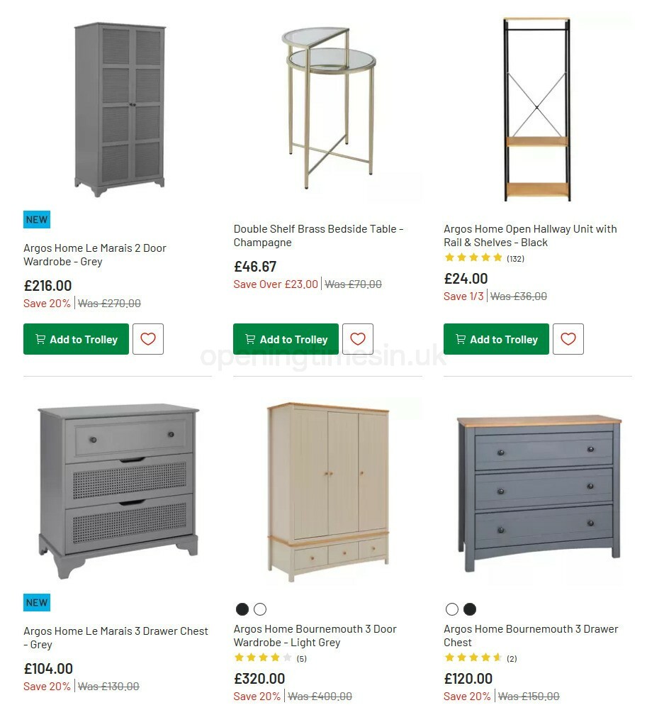Argos Offers from 13 October
