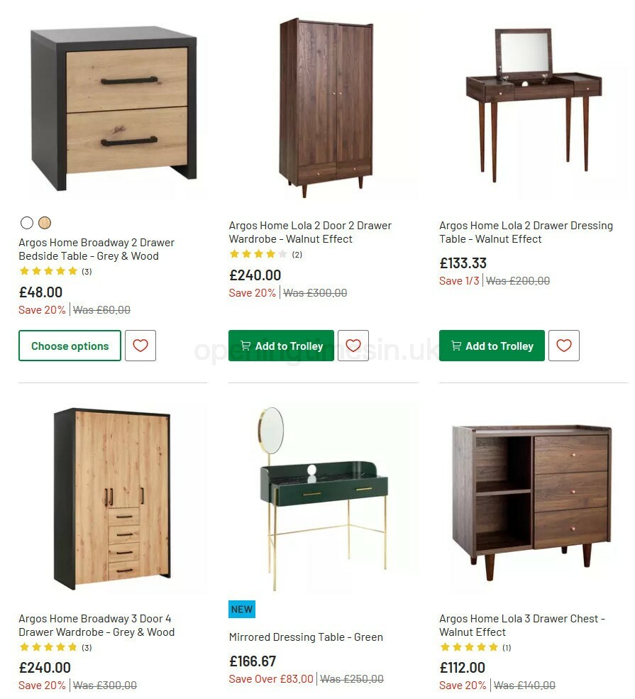 Argos Offers from 13 October