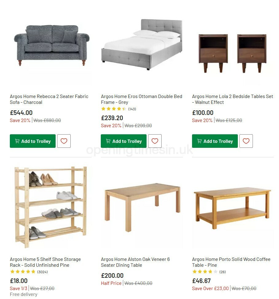 Argos Offers from 13 October