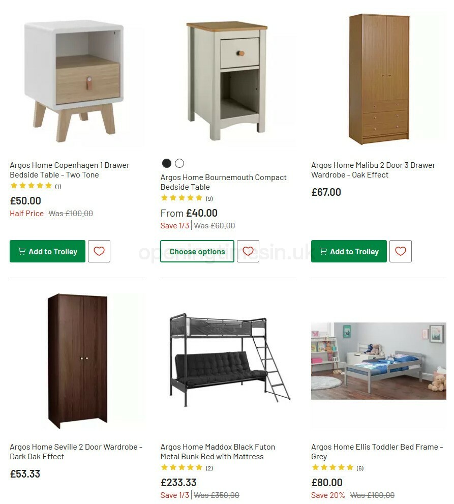 Argos Offers from 13 October